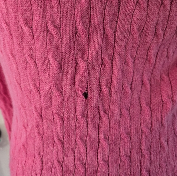 Tweeds Cashmere Pink Knit Medium Cozy Sweater - Picture 3 of 7